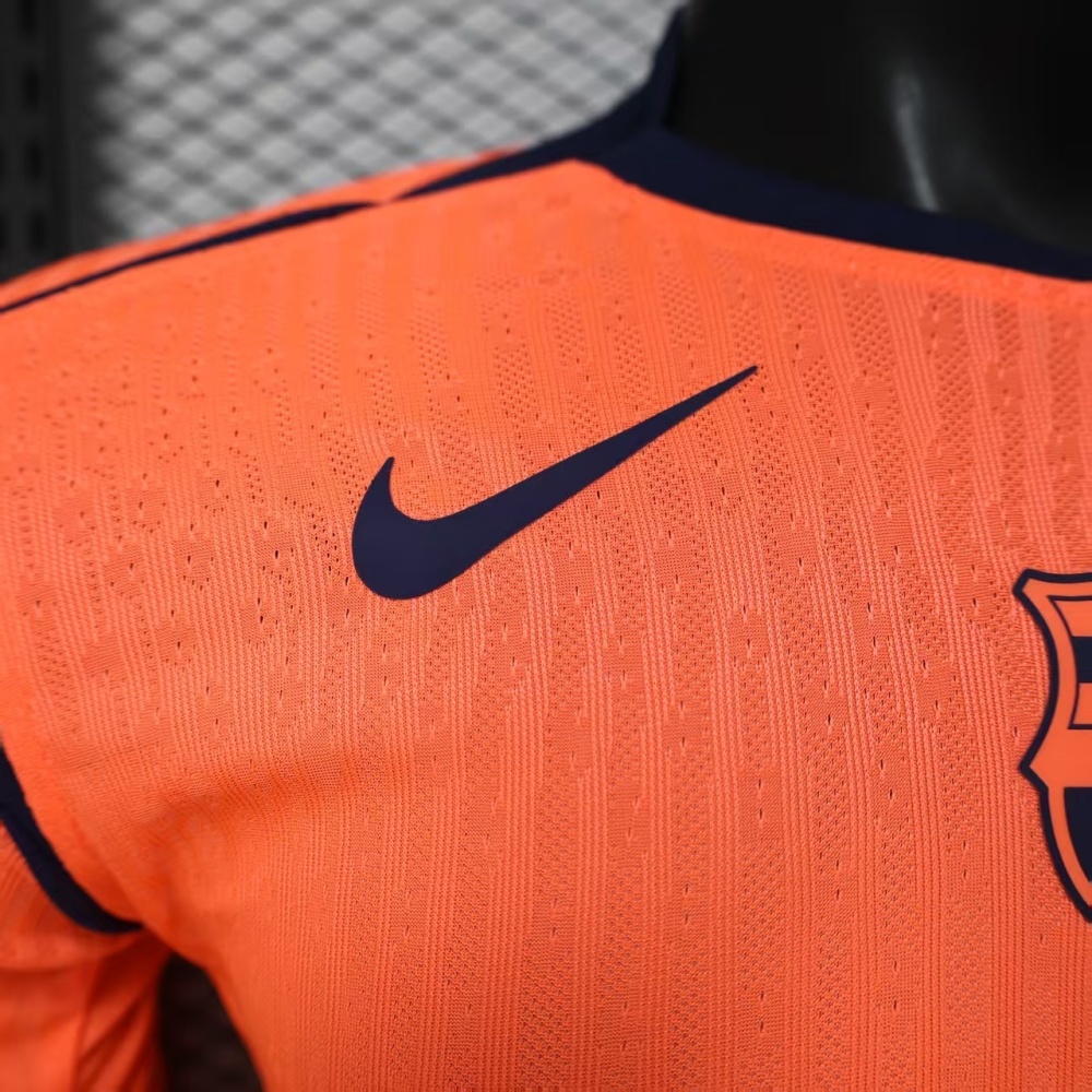 25-26 Barcelona Third Away Player Version Soccer Jersey Long Sleeve