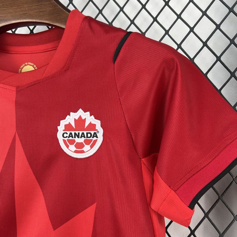 2026 Canada Home World Cup Soccer Kids Kit Jersey+Shorts