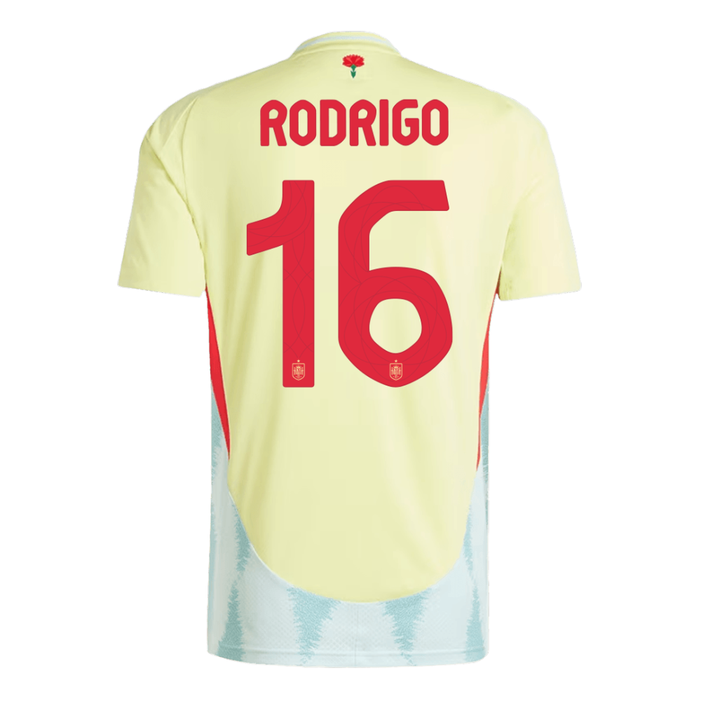 2024 Spain RODRIGO #16 Euro Cup Away Football Jersey