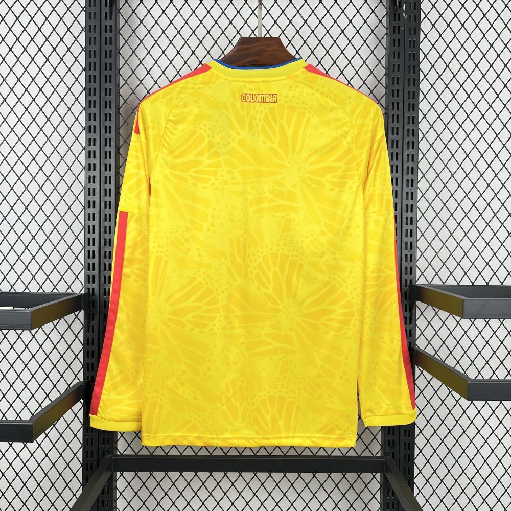 2026 Colombia Home World Cup Soccer Jersey Long Sleeve