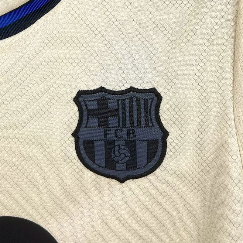 25-26 Barcelona Away Soccer Kids Kit Jersey+Shorts
