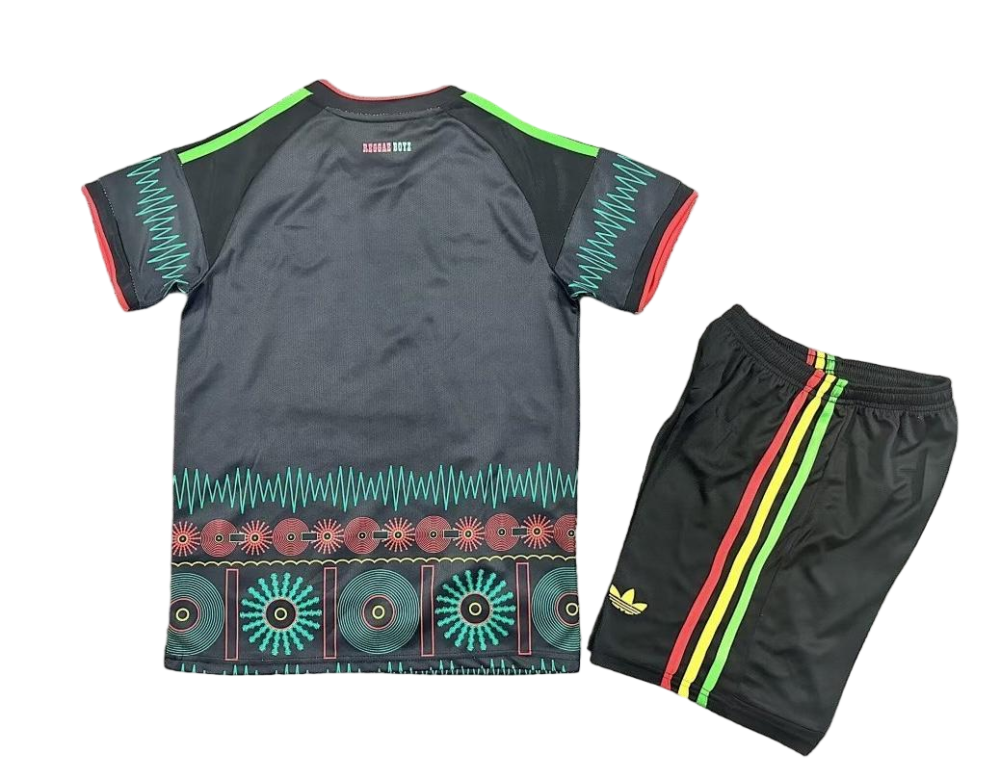2026 Jamaica x Bob Marley Away Soccer Kids Kit Jersey+Shorts