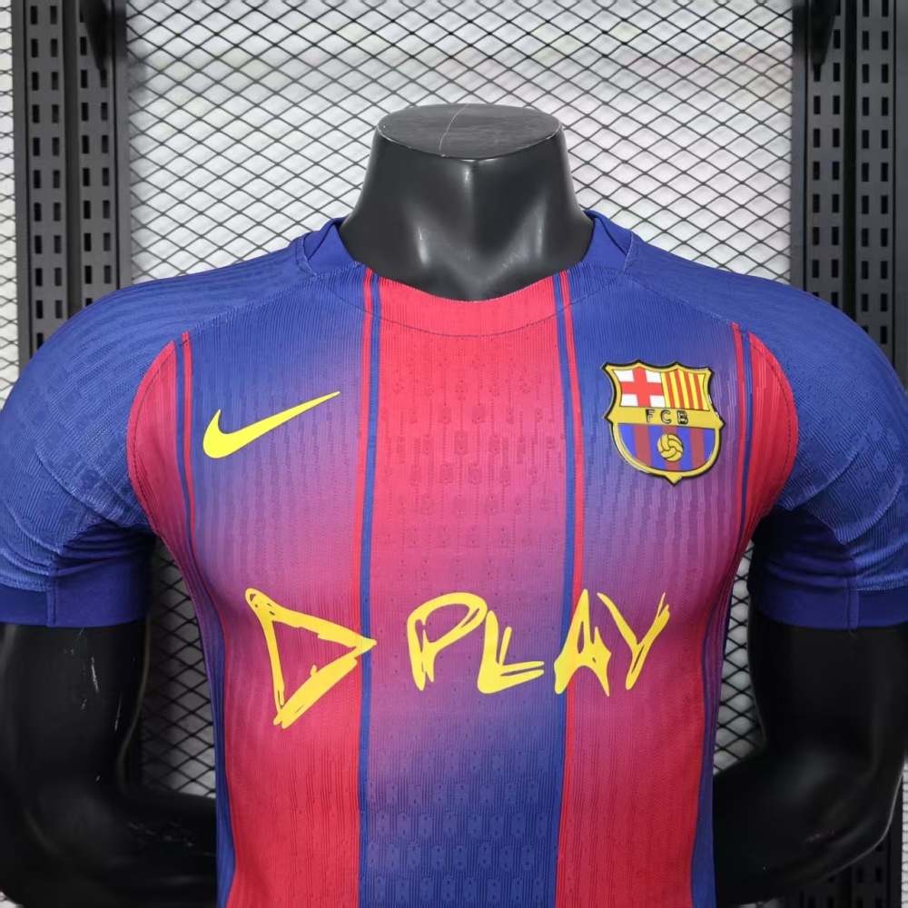 25-26 Barcelona x Ed Sheeran Special Player Version Soccer Jersey