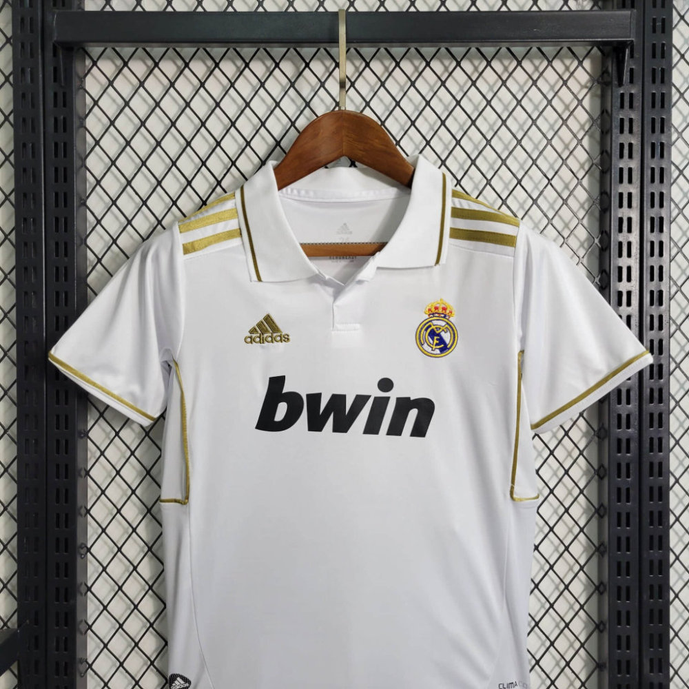 11-12 Real Madrid Home Retro Kids Kit Jersey+Shorts