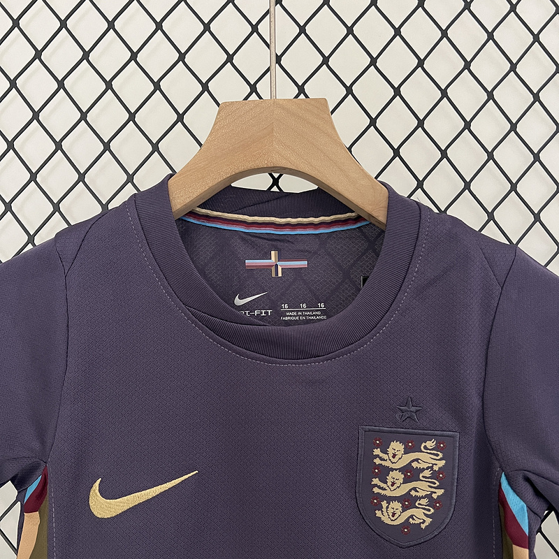 2024 England Euro Cup Away Kids Kit Jersey+Shorts