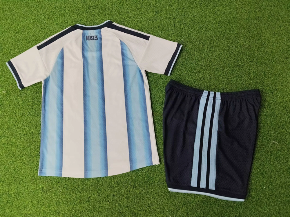 2026 Argentina Home World Cup Soccer Kdsi Kit Jersey+Shorts