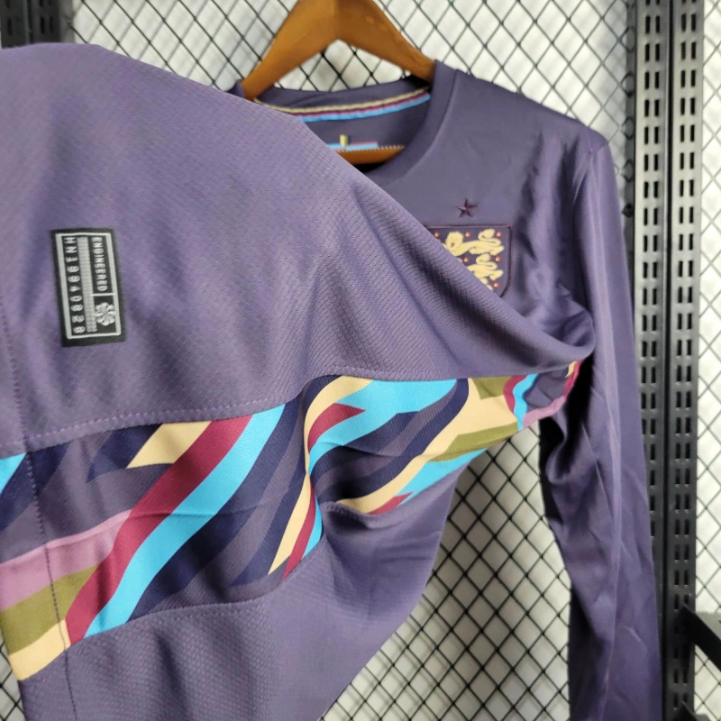 2024 England Euro Cup Away Long Sleeve Jersey