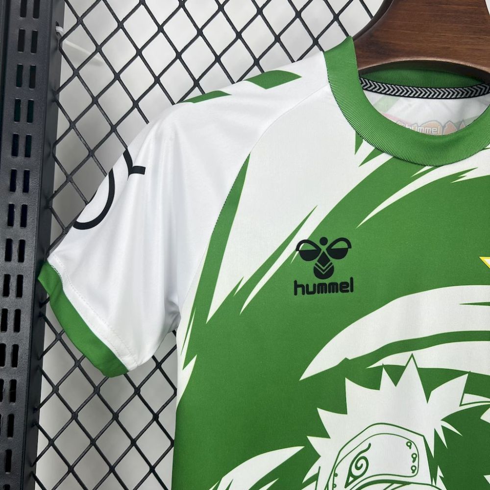 25-26 Real Betis x Naruto Special Edition Kids Kit Jersey+Shorts