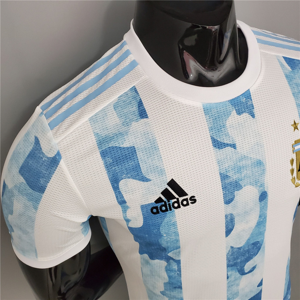 2020 Argentina Home Soccer Jersey Messi#10 With the Patches Player Version