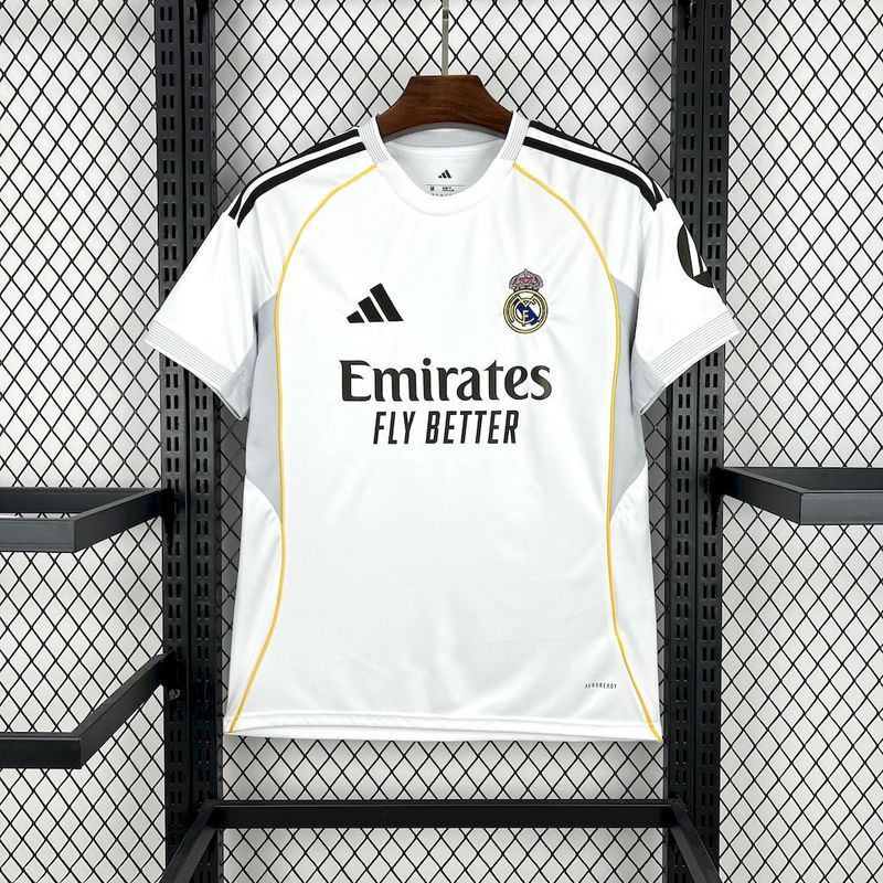 25-26 Real Madrid Home Soccer Kit Jersey+Shorts