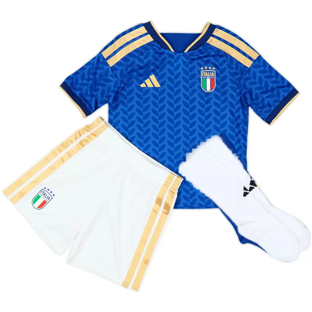 2026 Italy World Cup Home Soccer Kids Full Kit Jersey+Shorts+Socks