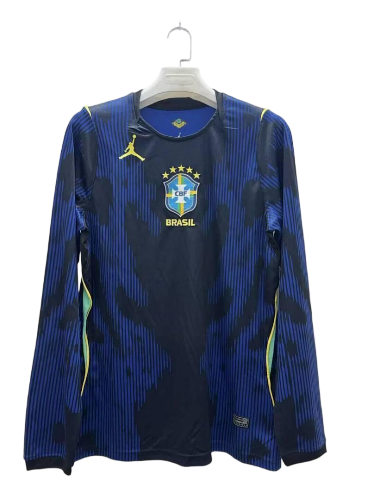 2026 Brazil Away World Cup Football Jersey Long Sleeve