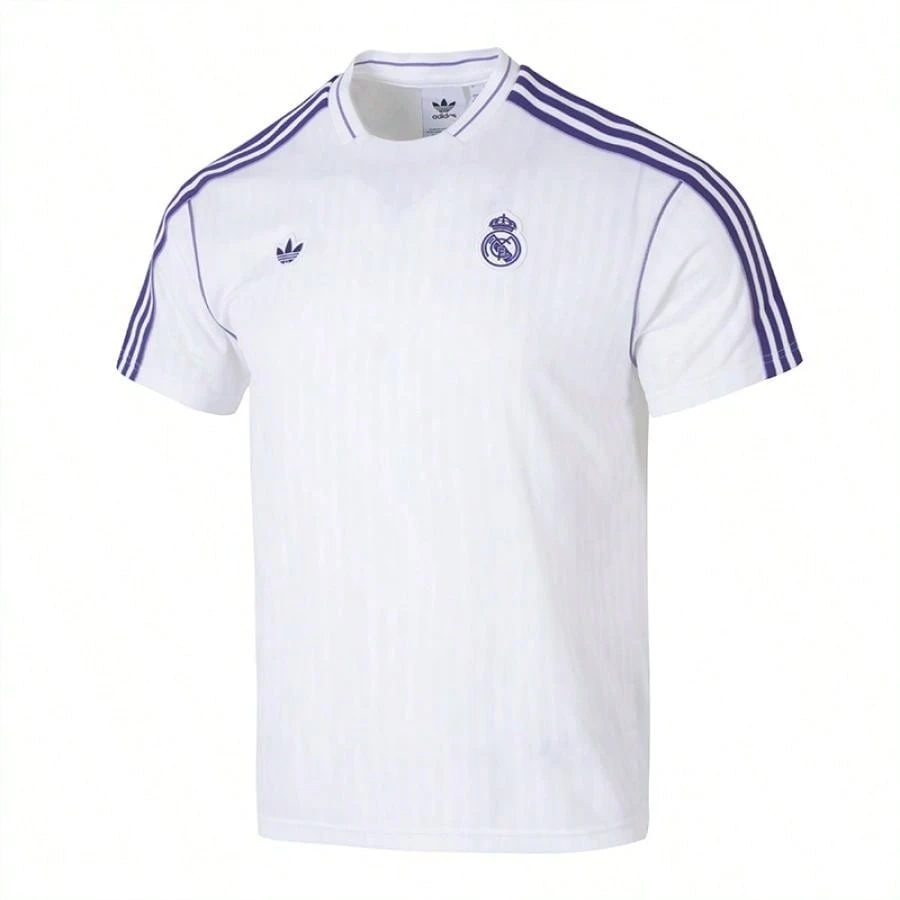 25-26 Real Madrid Short Sleeve T-Shirt With Loose Fit Jersey Football Theme Graphic Design