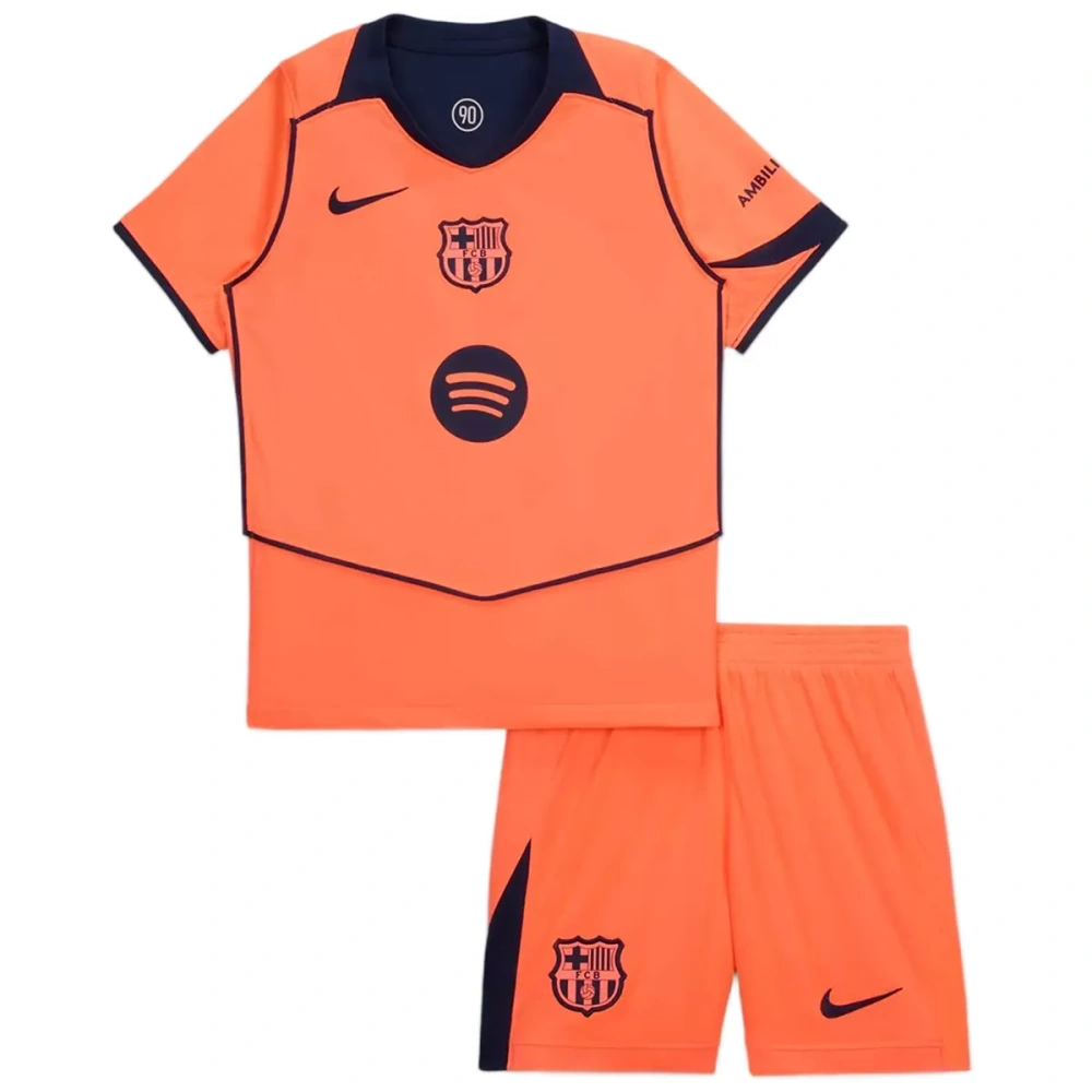 25-26 Barcelona Third Away Soccer Kids Kit Jersey+Shorts