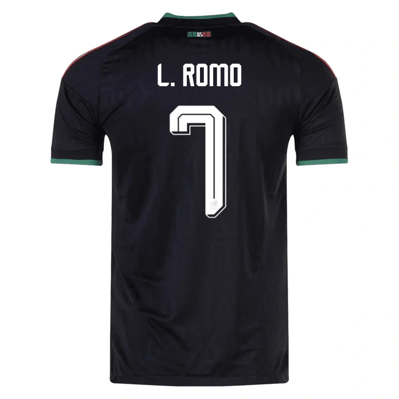 adidas Men's Mexico L. Romo Authentic Match Third Jersey 2026 (Black)