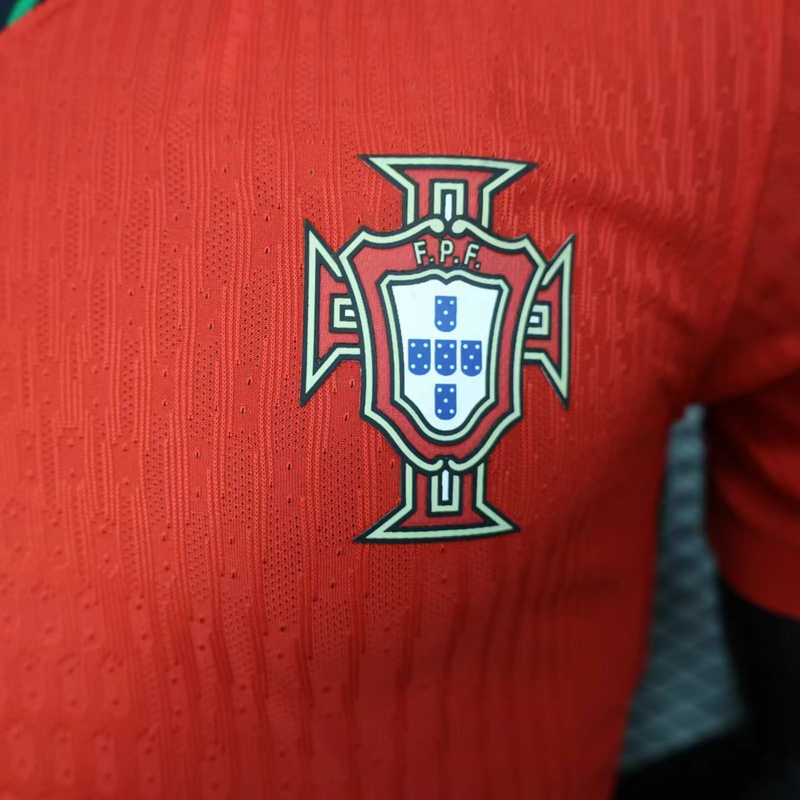 2024 Portugal Euro Cup Home Soccer Jersey Player Edition