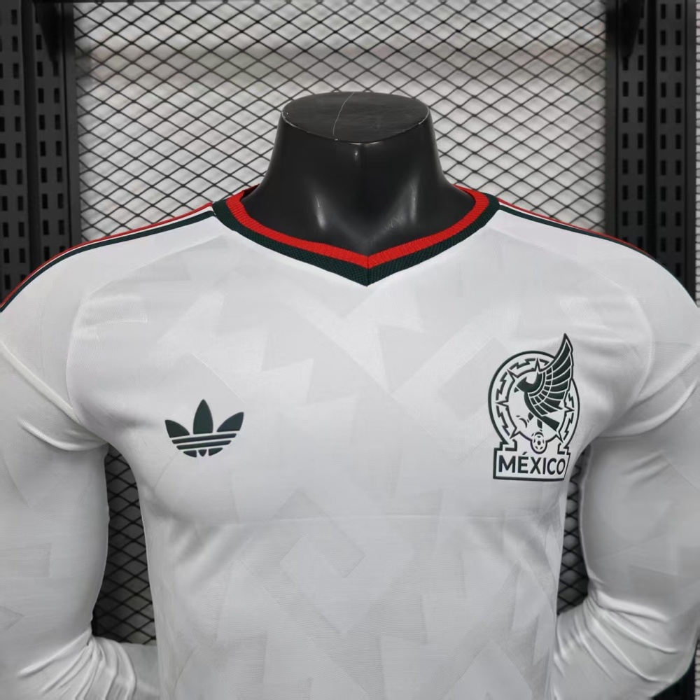 2026 Mexico World Cup Away Soccer Jersey Player Version Long Sleeve