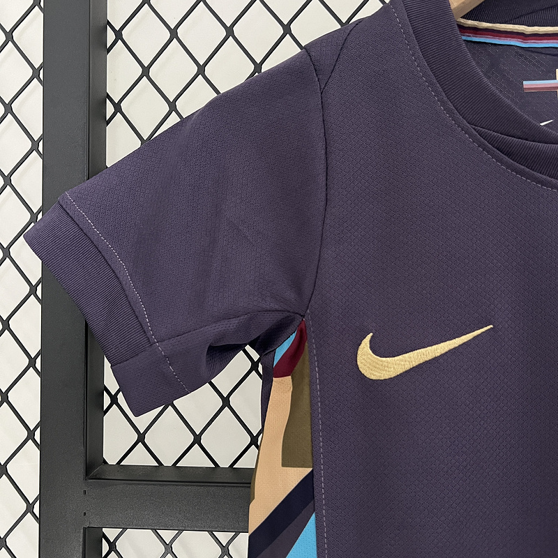 2024 England Euro Cup Away Kids Kit Jersey+Shorts