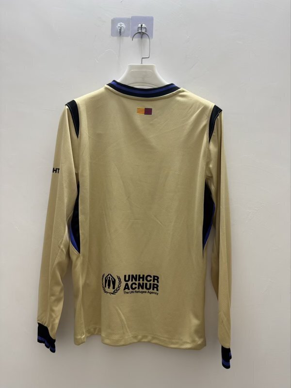 25-26 Barcelona Away Soccer Jersey Long Sleeve