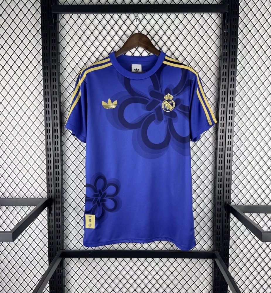 25-26 Real Madrid Chinese Knot Cultural Story Shirt Blue