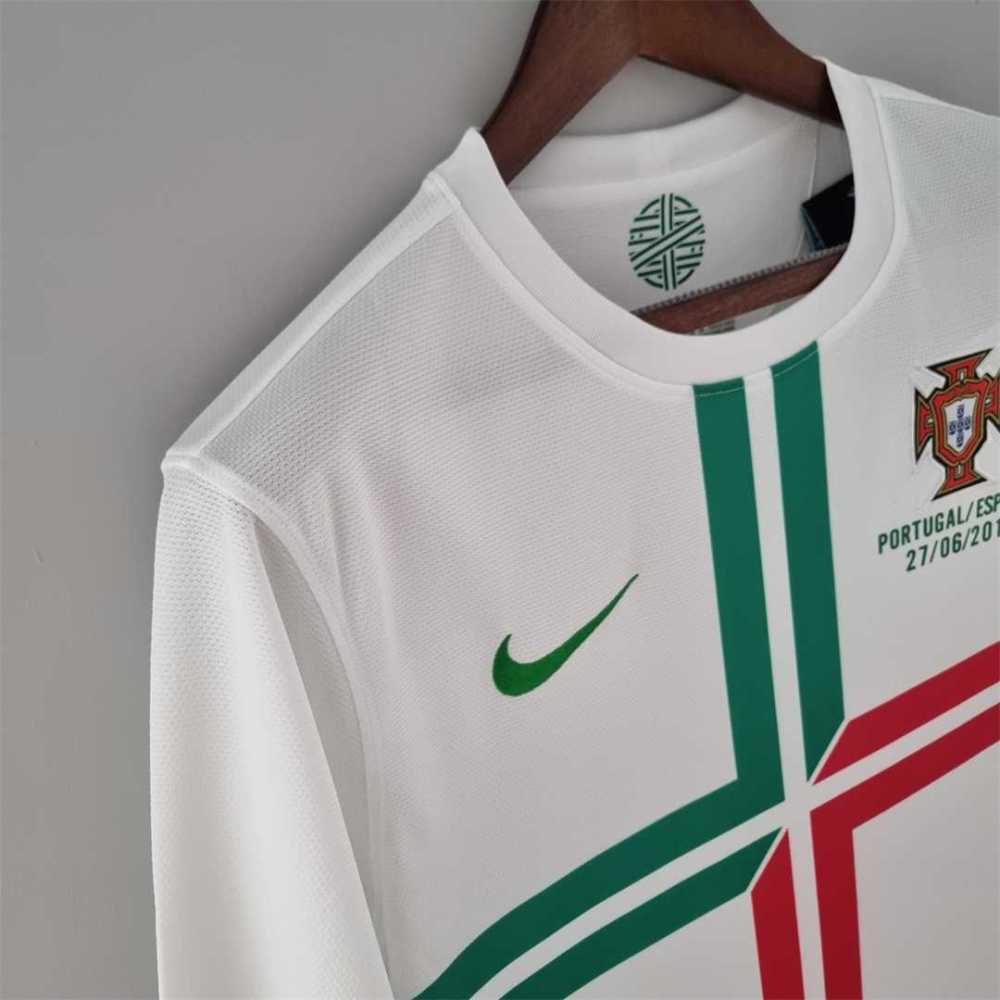 2012 Portugal  Euro Cup Away Retro Jersey Long Sleeve
