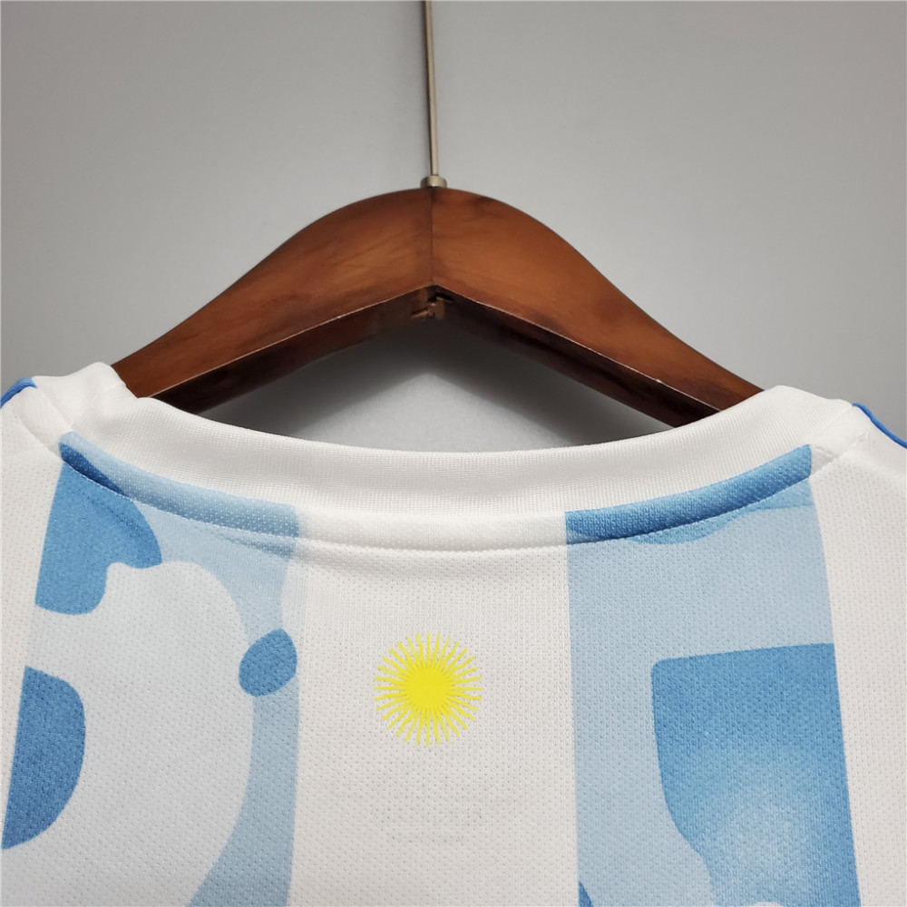 2020 Argentina Home Soccer Jersey Messi#10 With the Patches Fan Version
