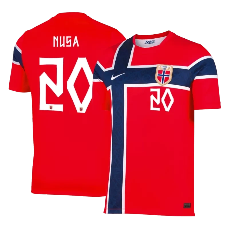 NUSA #20 Norway Home Soccer Jersey World Cup 2026