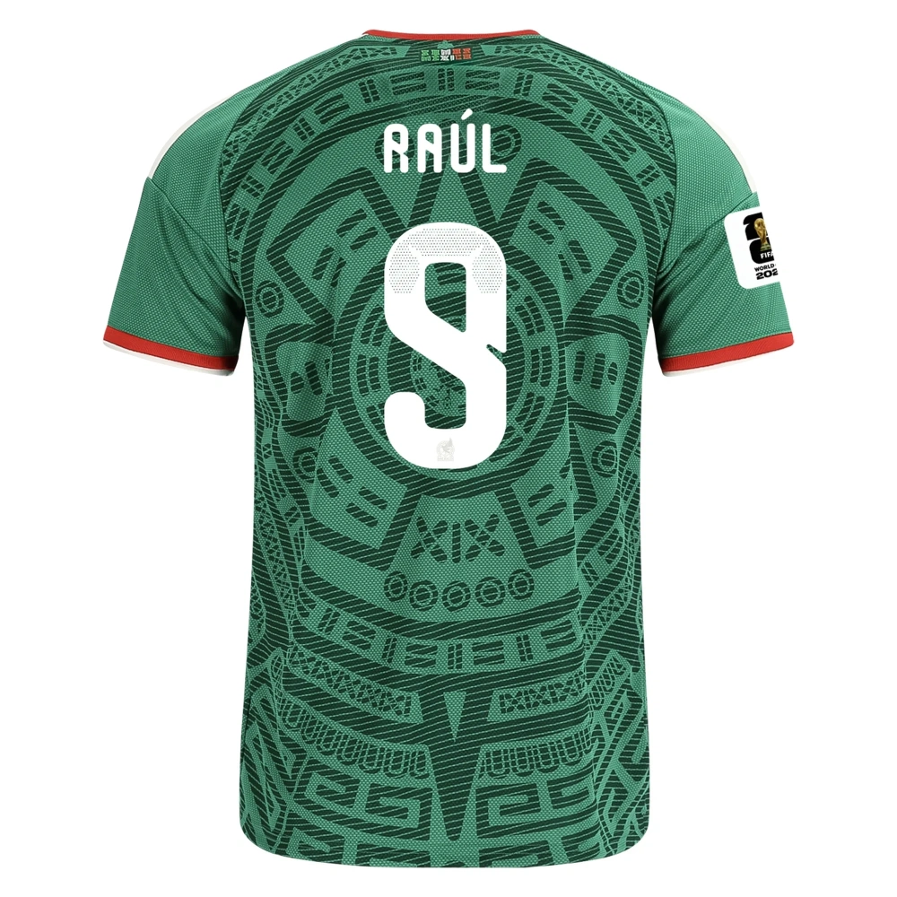 Men's Replica adidas Raul Mexico Home Jersey 2026- FIFA World Cup 26™