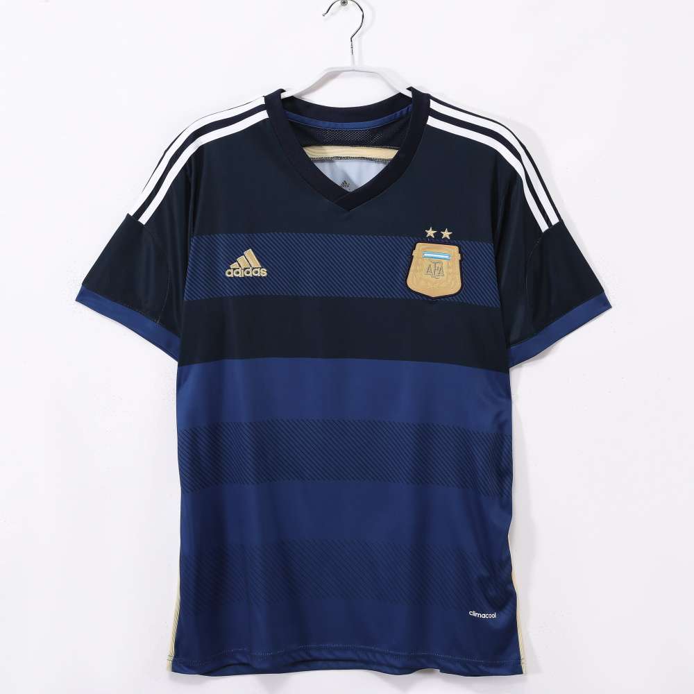 2014 Argentina World Cup Soccer Away Retro Jersey