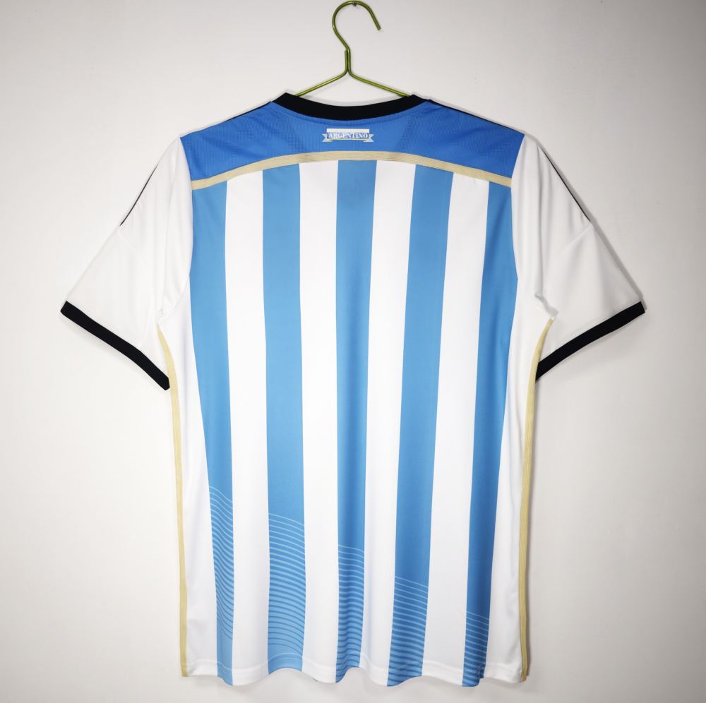 2014 Argentina World Cup Soccer Home Retro Jersey