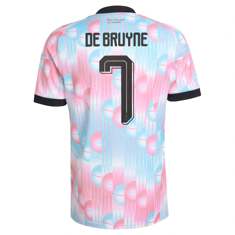 Belgium adidas Away Shirt 2026 with De Bruyne 7 printing