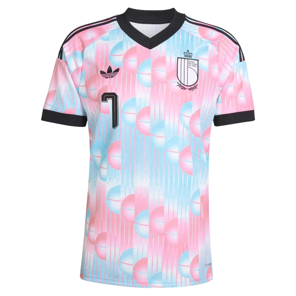 Belgium adidas Away Shirt 2026 with De Bruyne 7 printing