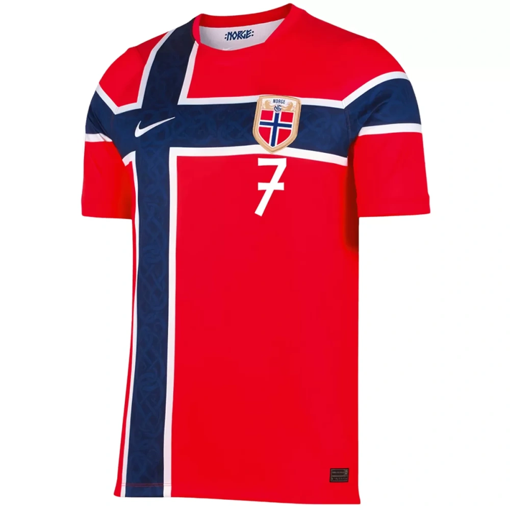 SØRLOTH #7 Norway Home Jersey World Cup 2026