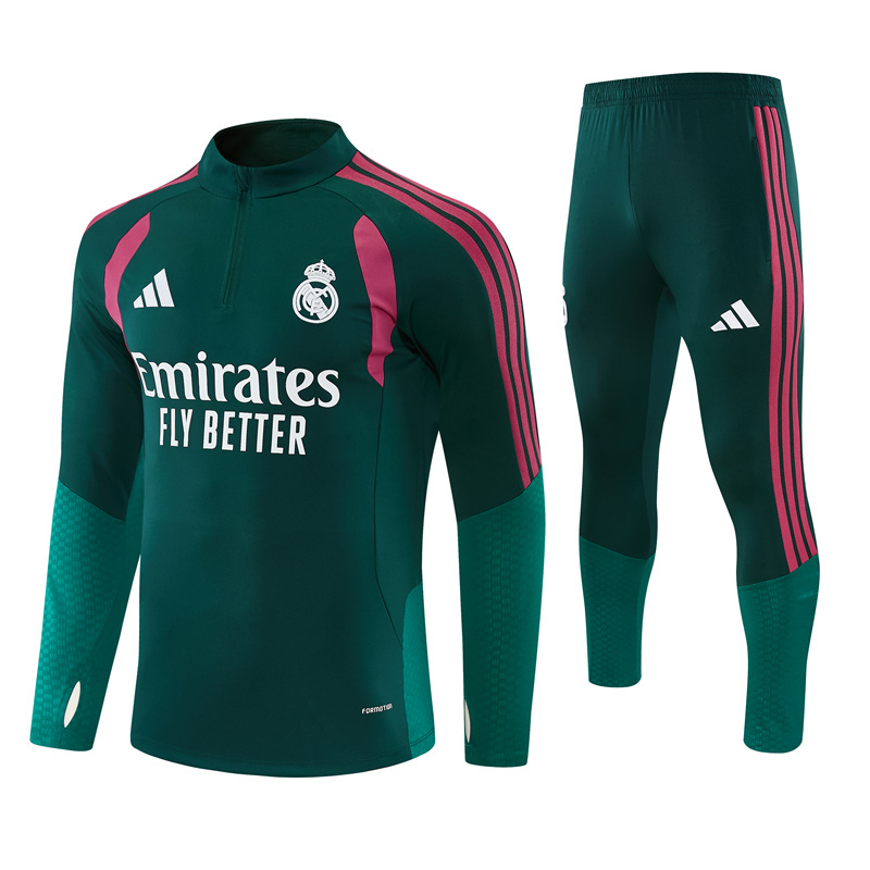26-27 Real Madrid Training Jacket Kit(Top+Pants) Green