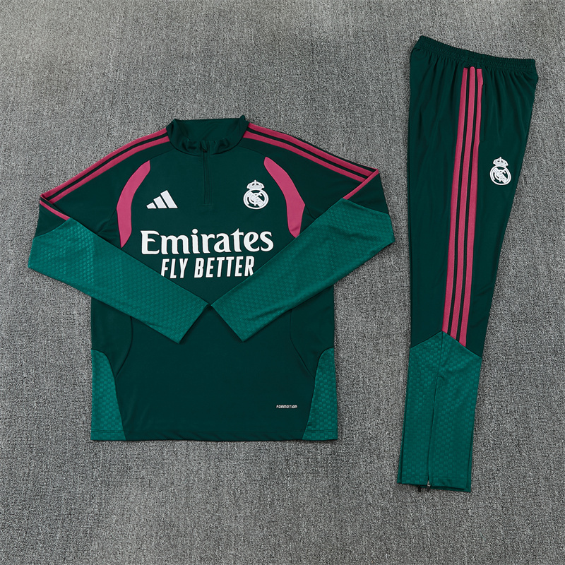 26-27 Real Madrid Training Jacket Kit(Top+Pants) Green