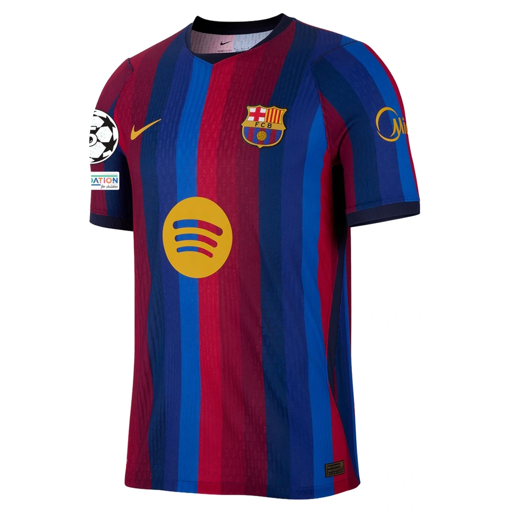 Men's Authentic Nike Lamine Yamal Barcelona Home Jersey 26/27 - UCL