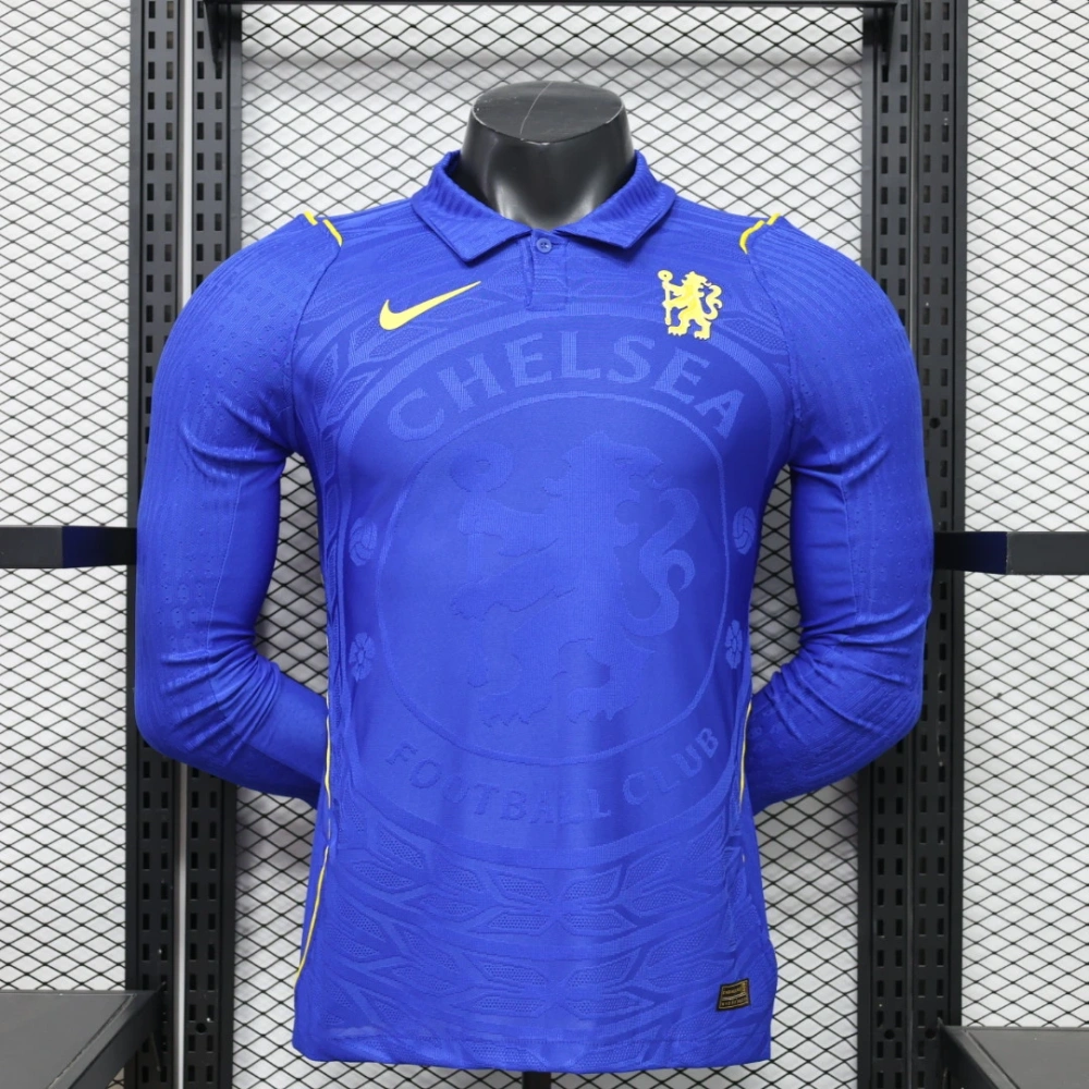 26-27 Chelsea Home Soccer Jersey Player Version Long Sleeve