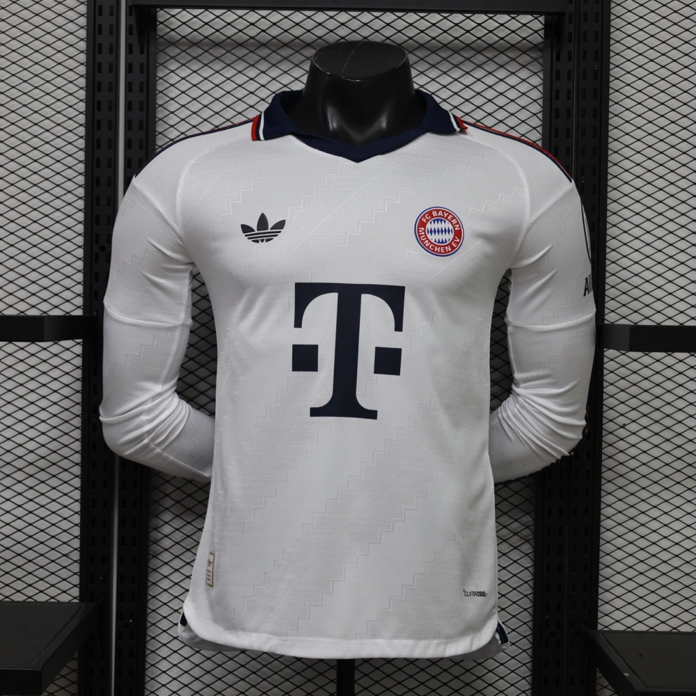 26-27 Bayern Munich Away Football Jersey Player Version Long Sleeve