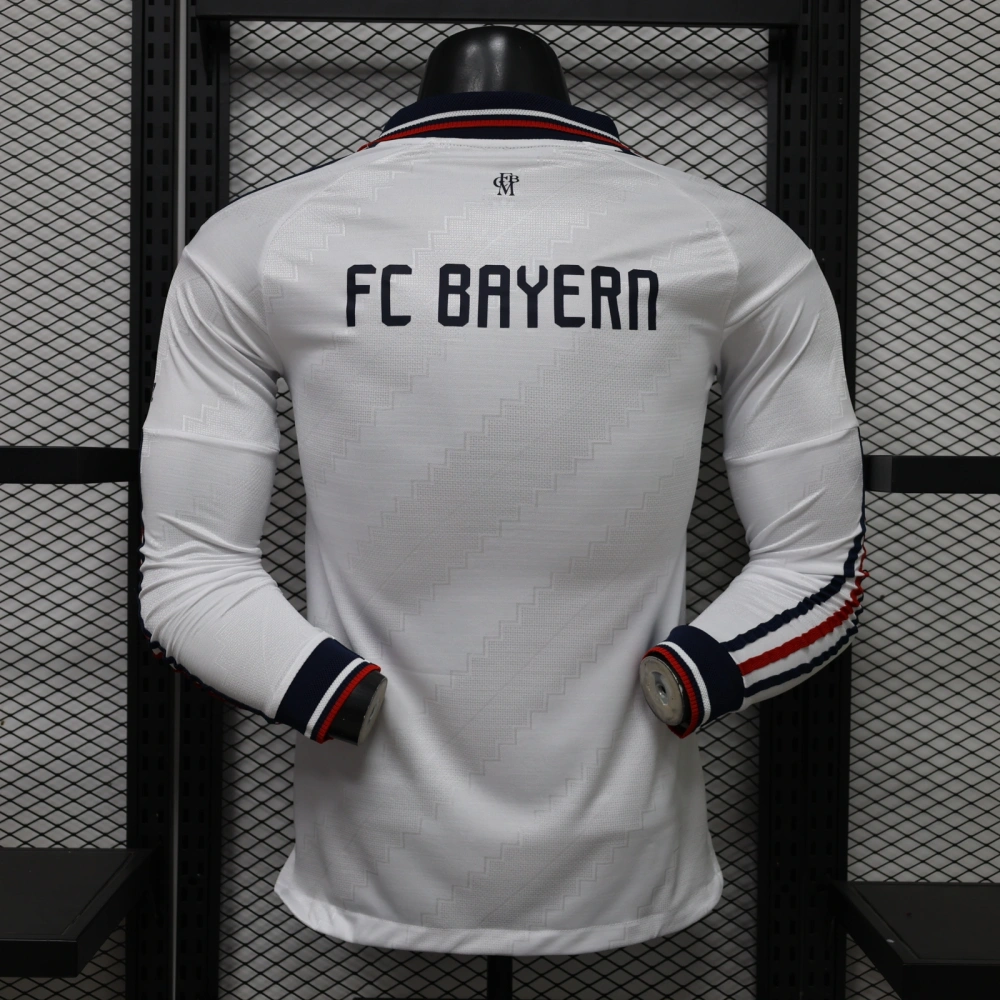 26-27 Bayern Munich Away Football Jersey Player Version Long Sleeve