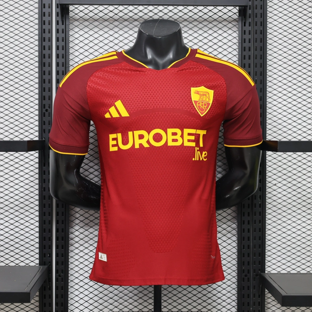 26-27 AS Roma Home Soccer Jersey Player Version