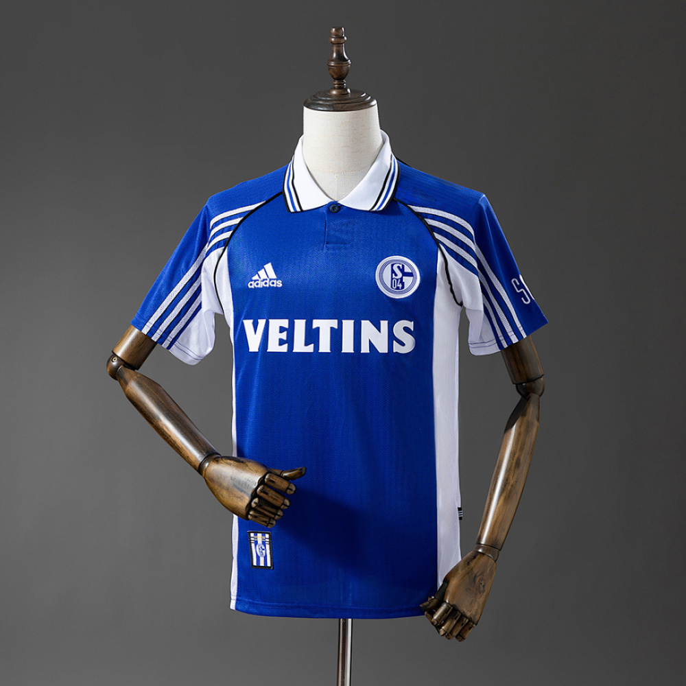 1998/2000 Schalke 04 Home Soccer Retro Jersey