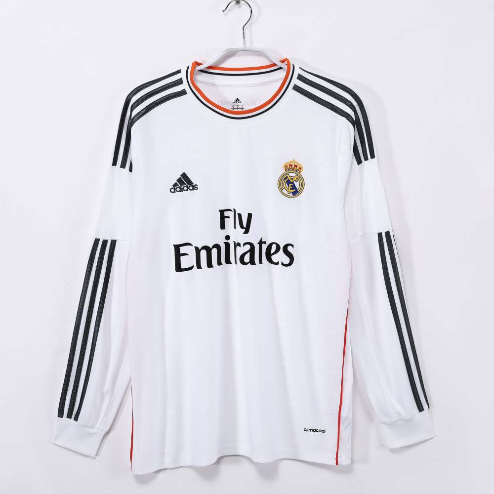 2013/14 Real Madrid Home Retro Jersey Long Sleeve