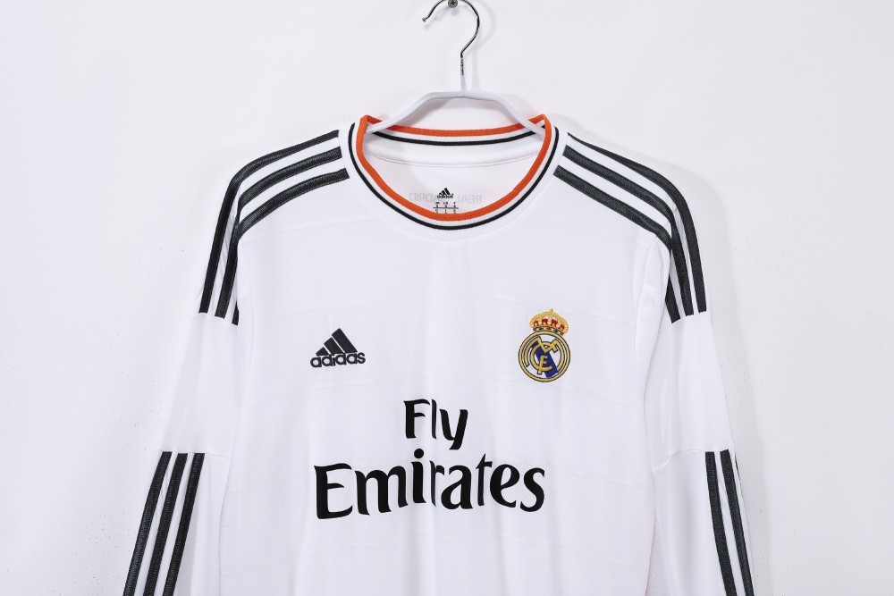 2013/14 Real Madrid Home Retro Jersey Long Sleeve