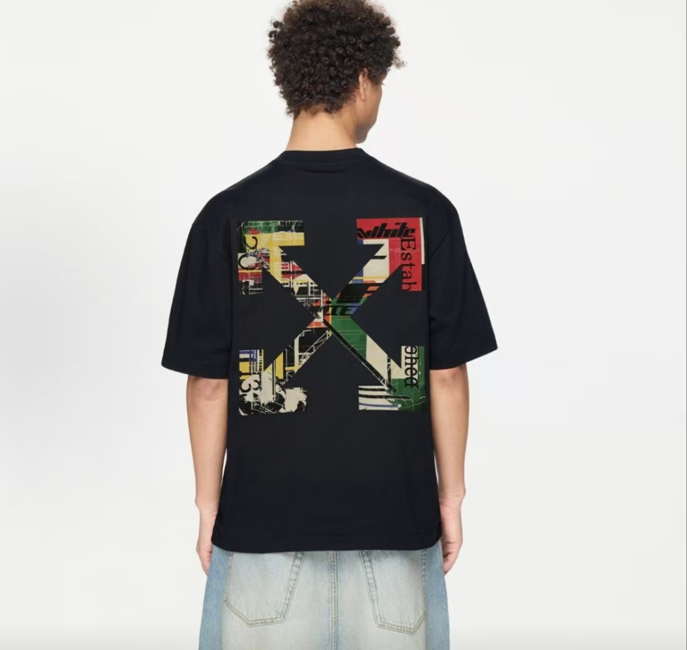 OFF-WHITE SS26 Street Back Arrow Graphic Tee – Unisex, Black