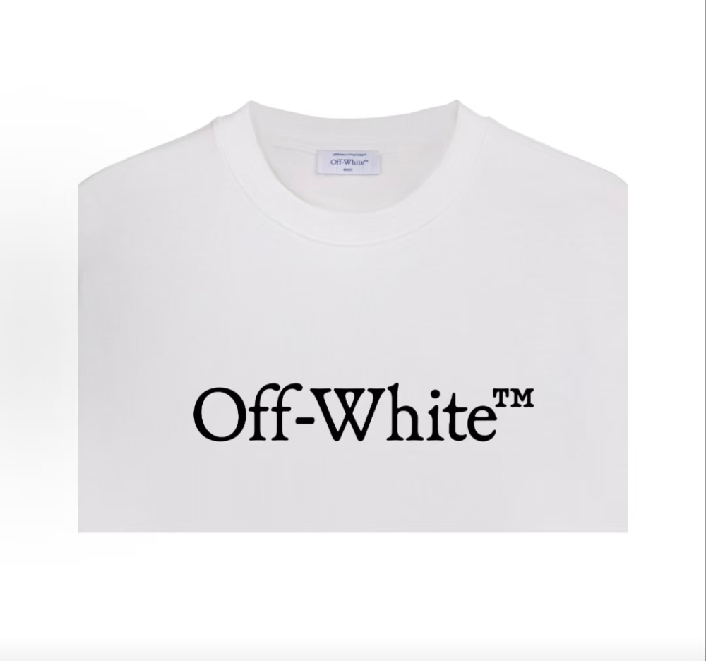 OFF-WHITE SS26 American Street Short-Sleeve T-Shirt – Playful Graffiti Arrow Letter Graphic, White, Unisex, Gift Box