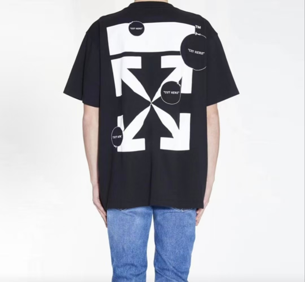 OFF-WHITE FW20 Men's Black Tee | Arrow Print
