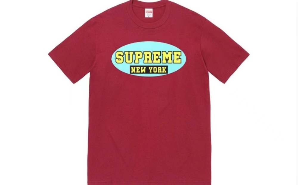 Supreme SS23 Week 1 New York Tee Vintage Logo Graphic Crewneck T-Shirt Unisex