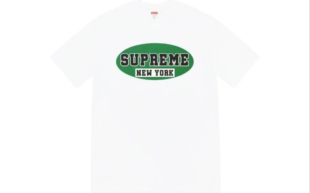 Supreme SS23 Week 1 New York Tee Vintage Logo Graphic Crewneck T-Shirt Unisex