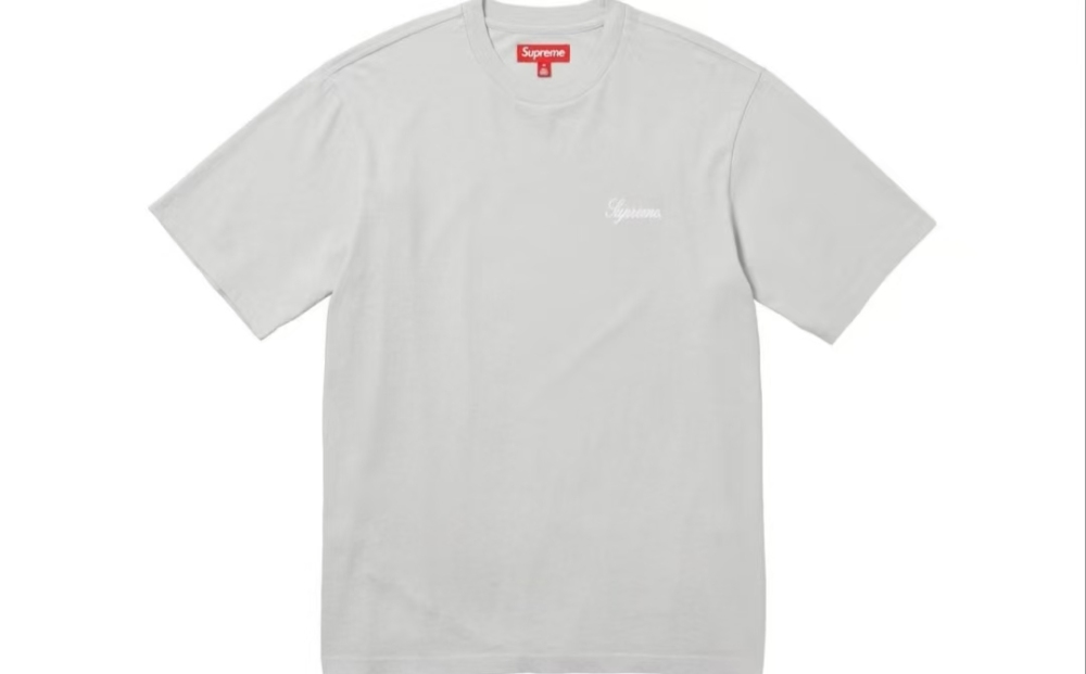 Supreme FW23 Week 6 Washed Script Embroidery Short Sleeve Tee - Unisex Crewneck Top