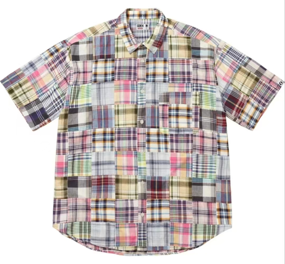 Supreme x GOODENOUGH SS25 Patchwork Short Sleeve Shirt - Unisex Button-Down